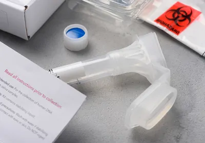 Saliva DNA collection kit. Saliva DNA collection kit.